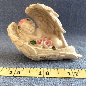 Angel Cherub Sleeping in Wings
